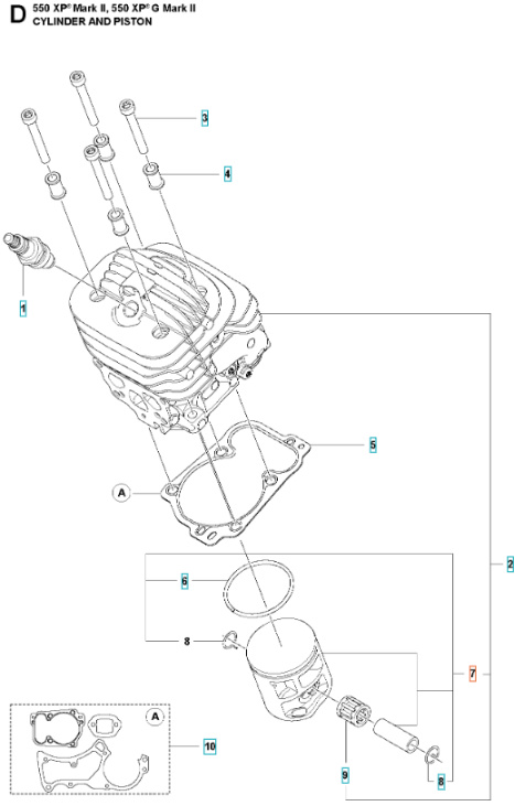 Kolv 545, 545G Mark II, 550XP, 550XPG Mark II