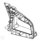 Handle Rear Black Handle Rear Black