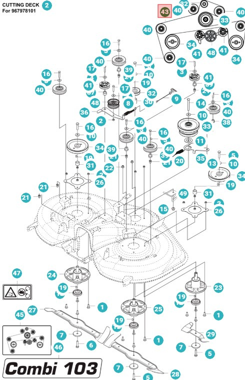 Drivrem aggregat RC 318T, RC320Ts AWD
