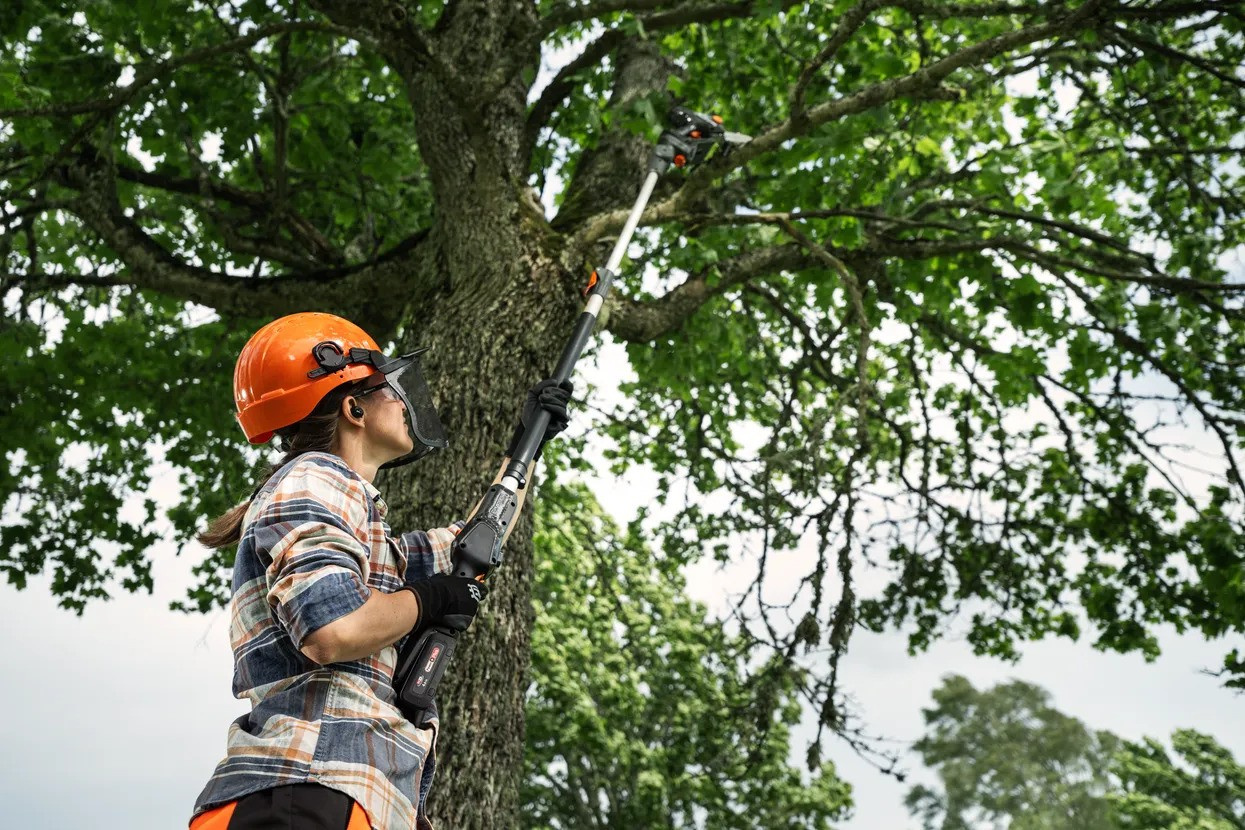 Husqvarna Aspire™ P8X-P4A grensåg + teleskopskaft med batteri och laddare