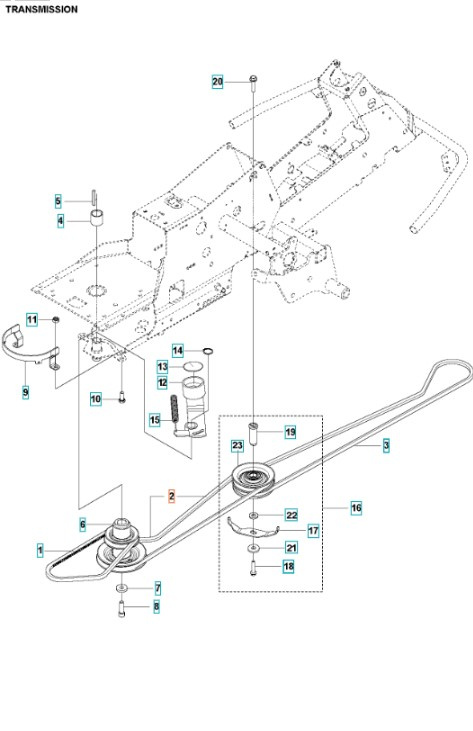 Rempaket Husqvarna Rider 213C