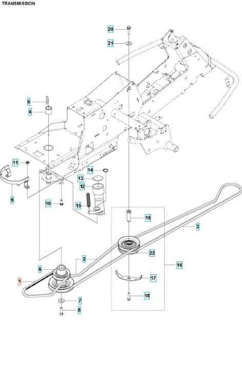 Rempaket Husqvarna Rider 214TC