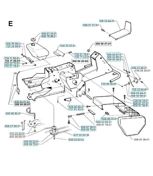 Rempaket Husqvarna Rider 850